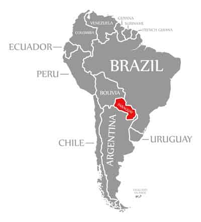 Paraguay地図