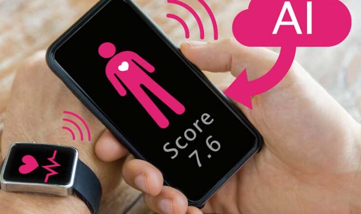 ヘルスケアAI　リスクスコアイメージ