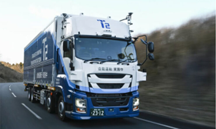 株式会社T2の自動運転トラック車両