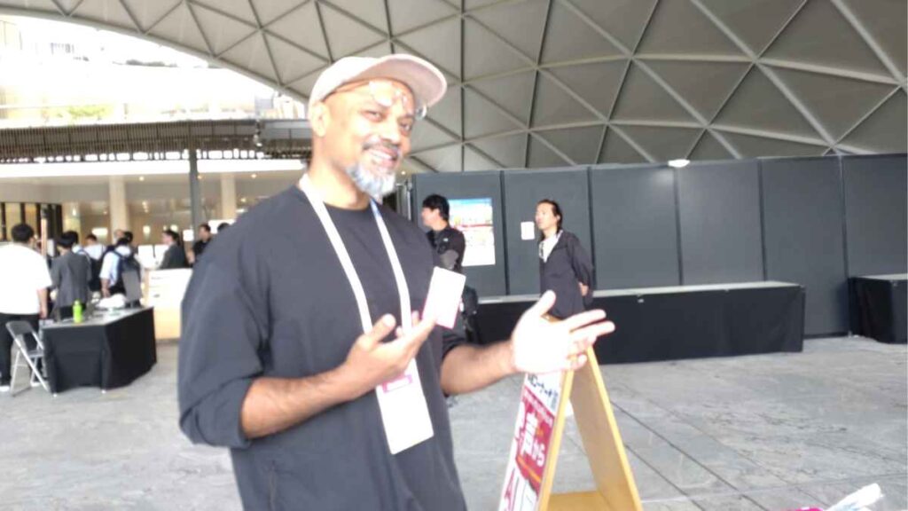 近隣で開催中のJETROのイベントから足を運んでくださった方も